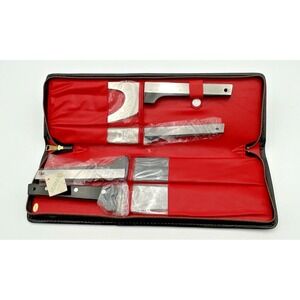 Vntg Vernco Hi-CV Stainless Hand Honed Knife Carving 4pc Set Made In Japan NEW